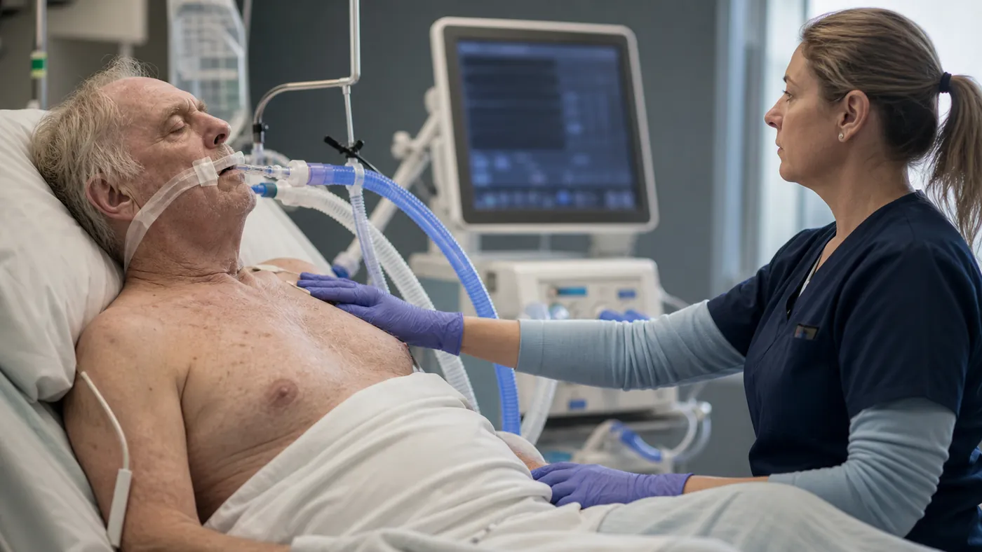 Paciente con EPOC exacerbado ventilado en terapia intensiva